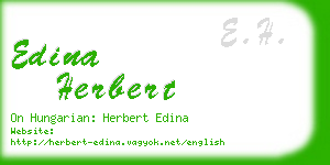 edina herbert business card